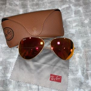 Ray Ban Mirror Lens Aviators